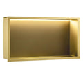 VSTAVANÁ KÚPEĽŇOVÁ POLICA LED 30x60 brush gold  1