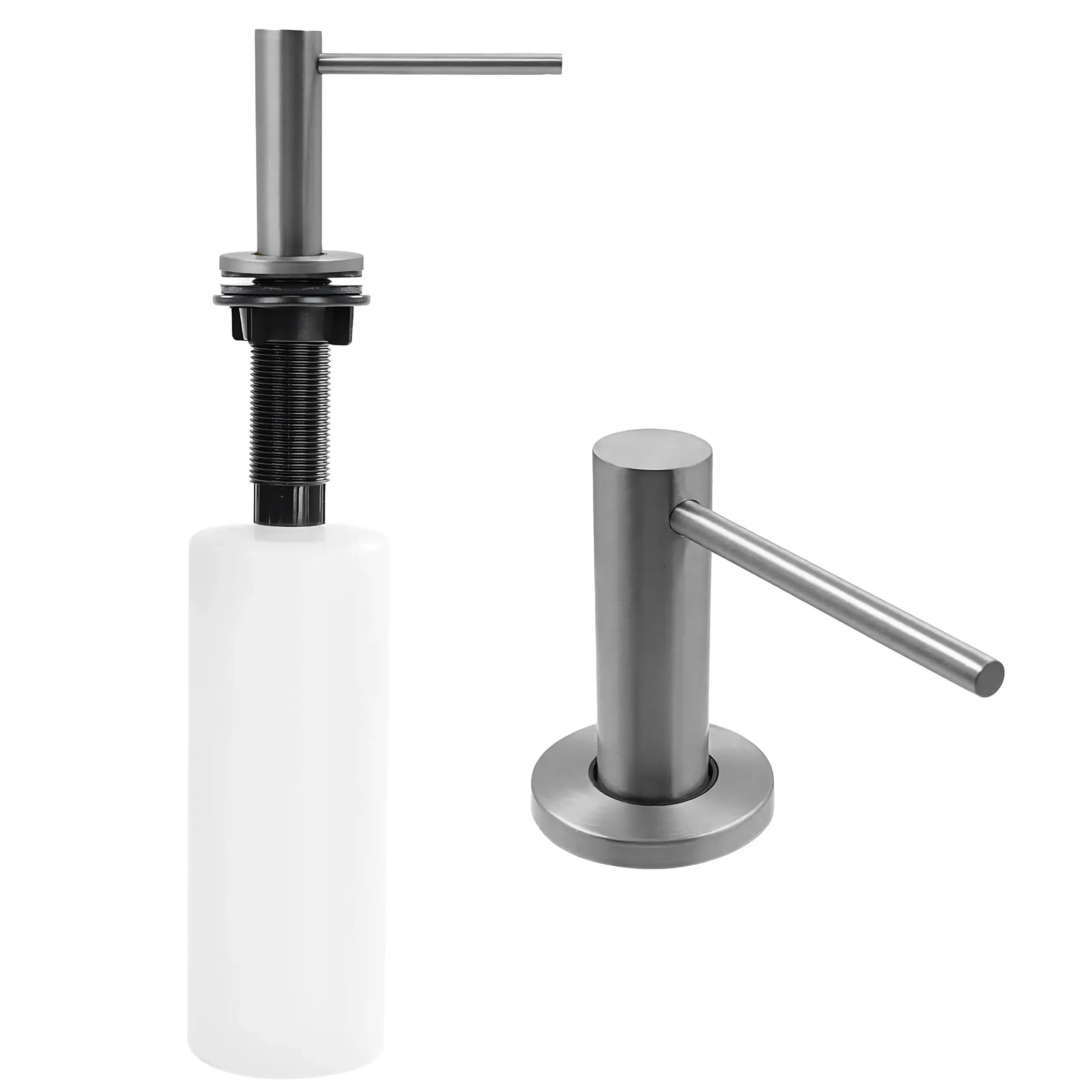 Dávkovač tekutín do umývadla Rea DEX Brush Nickel  1