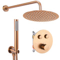 Podomietková sprchová sada LUNGO COPPER BRUSH + termostat + BOX  1