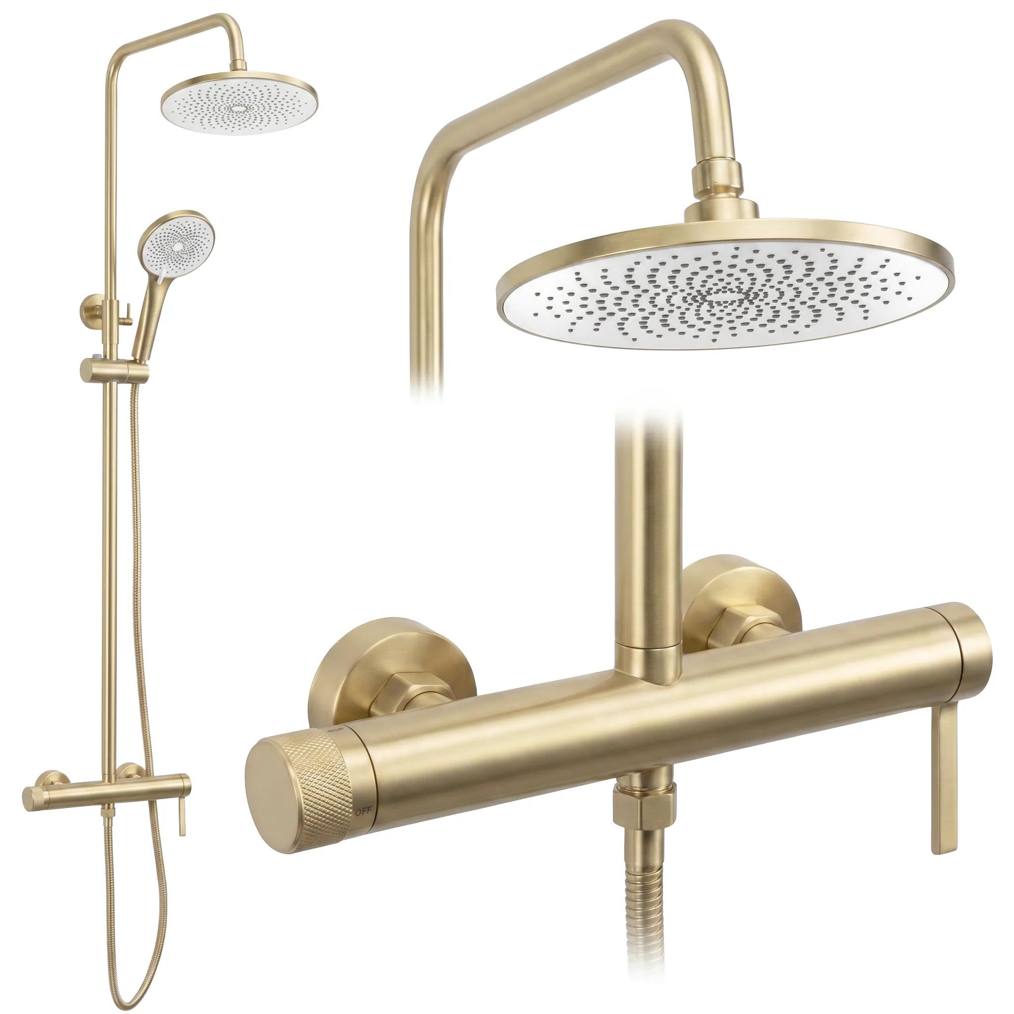 Sprchový set Rea Rivo Brush Gold  1