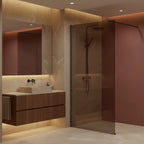 Sprchová zástena Rea Flexi Brown/ Titan 80  1