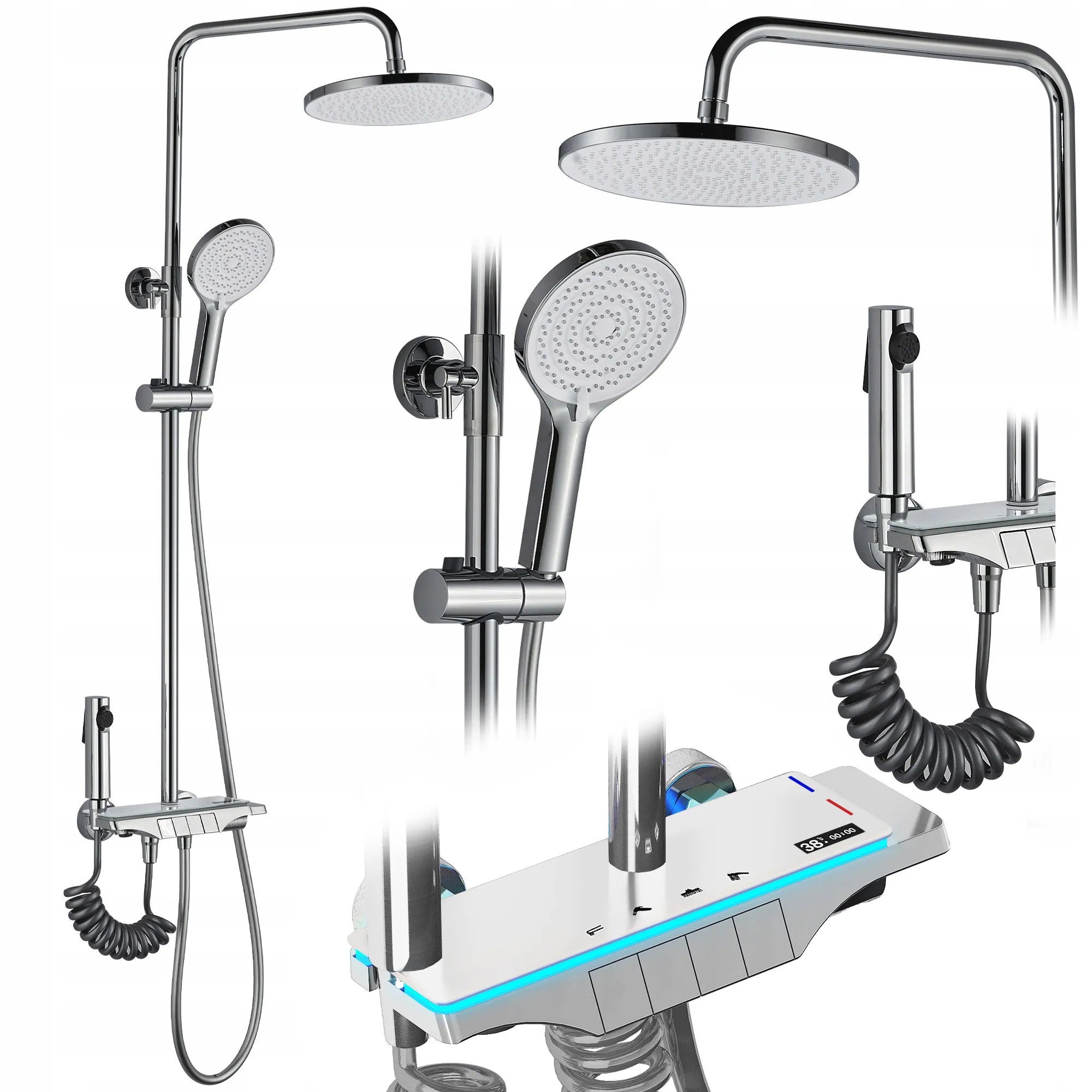 Sprchový set REA Savio Led Chrome  1