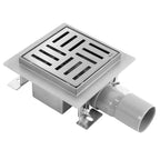Odtokový žľab REA CROSS Nickel Brush 12x12  1
