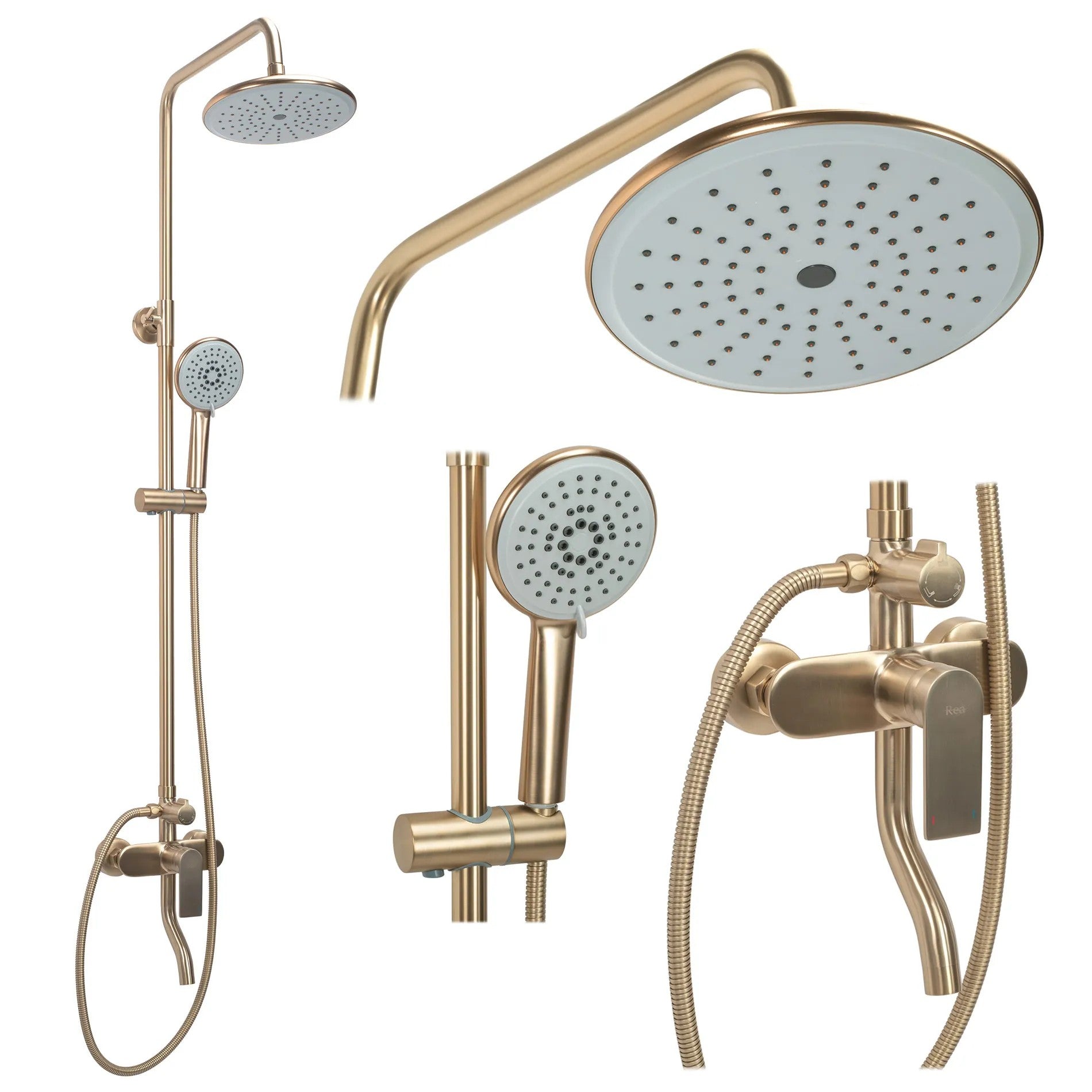 Sprchový set Rea VERSO BRUSHED GOLD  1