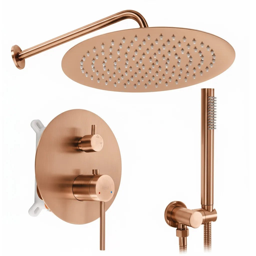 Podomietková sprchová súprava Rea Foss Clif Brush Copper + BOX  1