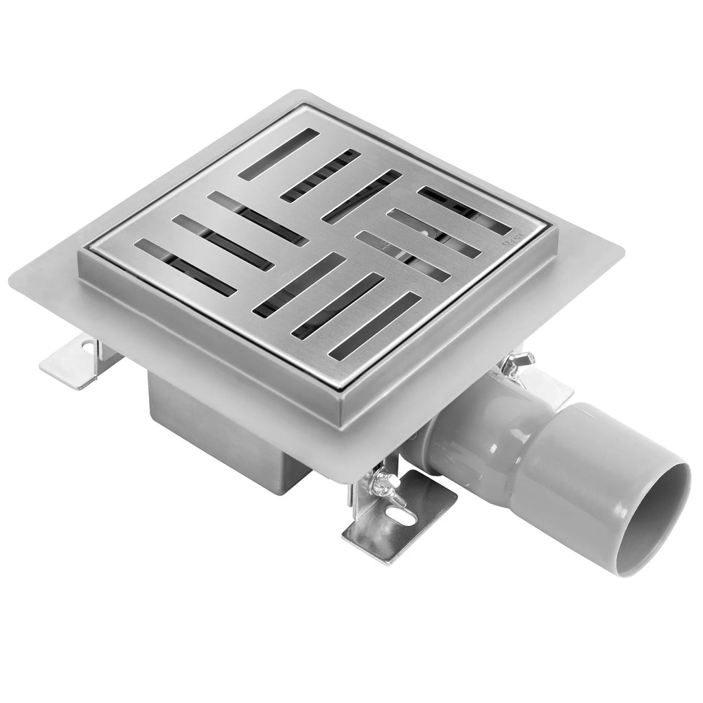 Odtokový žľab REA CROSS 150x150 Nickel Brush  1