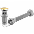 Umyvadlový sifon s univerzální výpustí click-clack REA Flow Gold  1