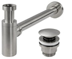 Sifón click-clack BRUSH NICKLE INOX  1