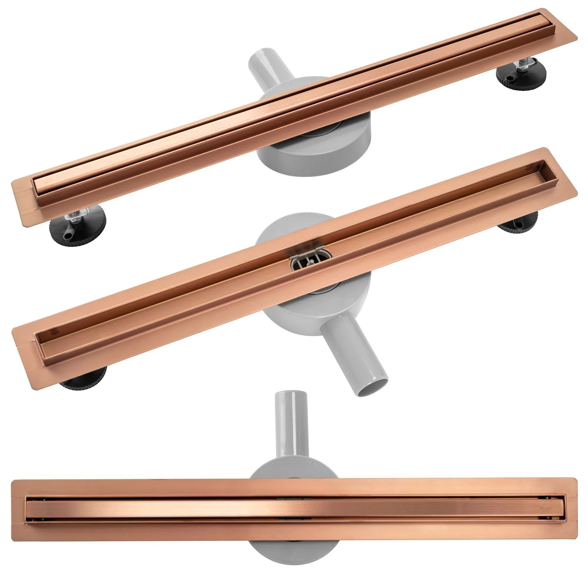 Odtokový žľab NEO Slim Pro brushed copper 60  1