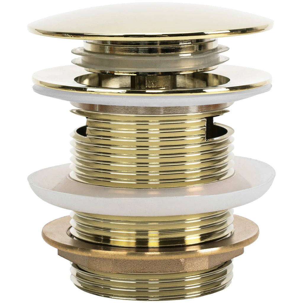 Univerzálny vaňový výpust REA Click-clack Gold 6cm  1