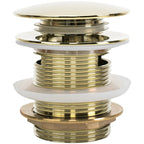 Univerzálny vaňový výpust REA Click-clack Gold 6cm  1