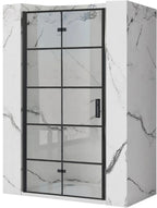 Sprchové dvere Rea Molier 80 Black + profil  1