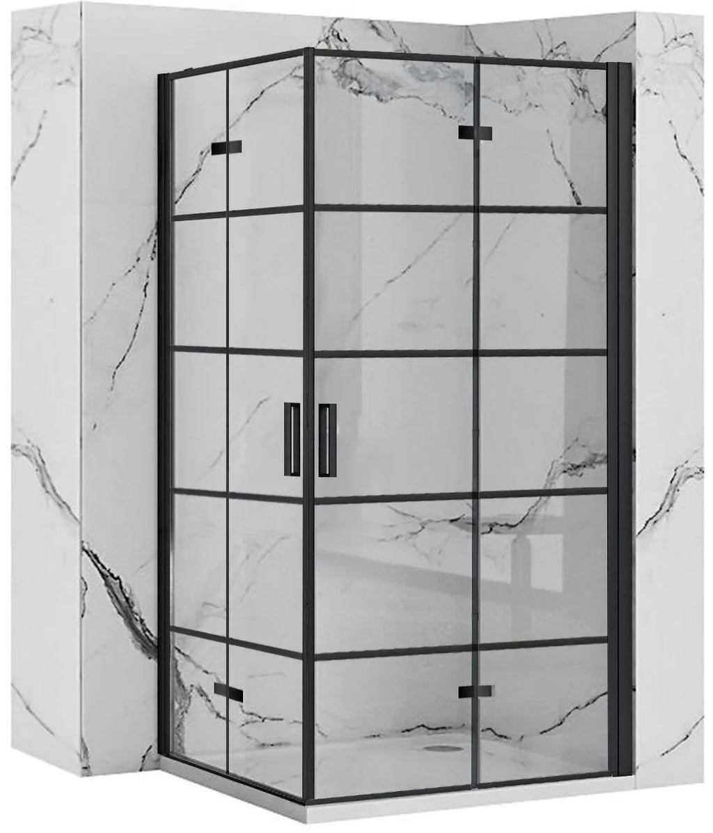 Sprchová kabína Rea Molier Black Double 110x110  1