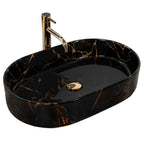 Umývadlo na dosku REA Nadia Black Marble Shiny  1