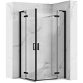 Sprchová kabína REA Hugo Double Black 90x90  1