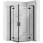 Sprchová kabína REA Hugo Double Black 90x90  1