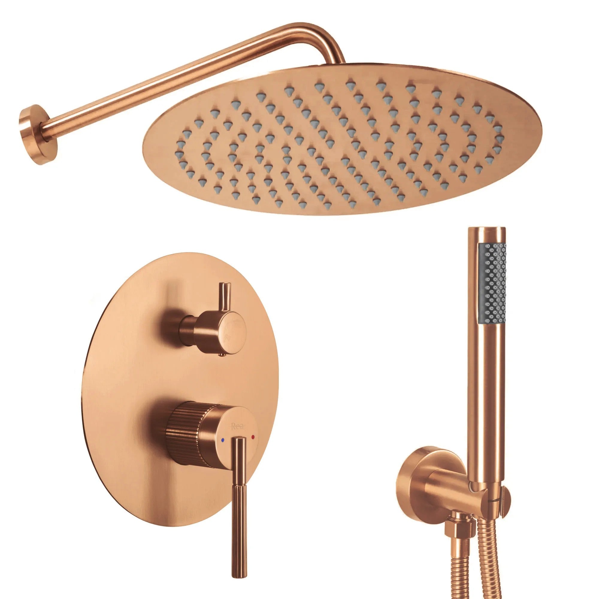 Podomietková sprchová súprava Rea Argon Brush Copper   + BOX  1