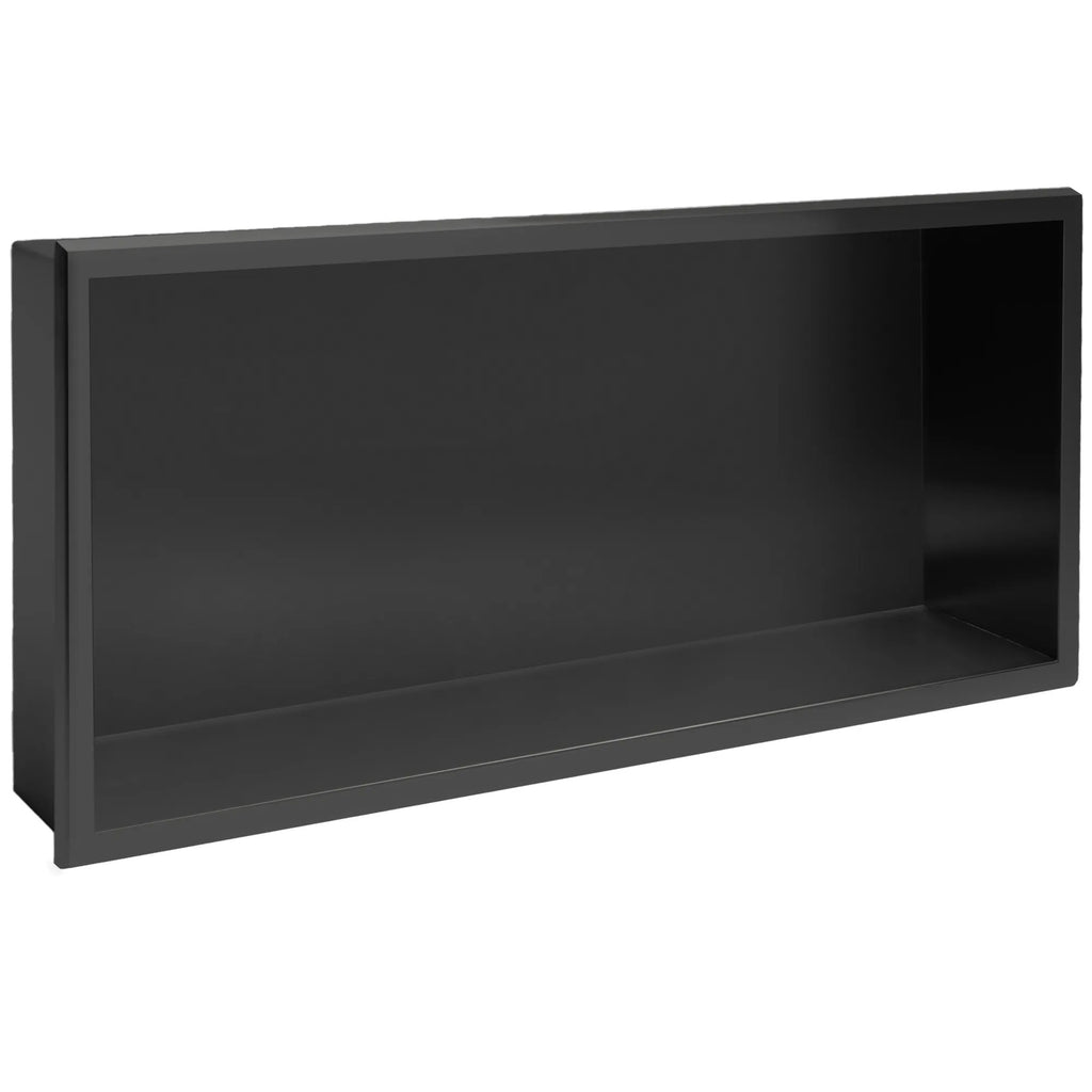 bathroom shelf 30x60 black matt  1