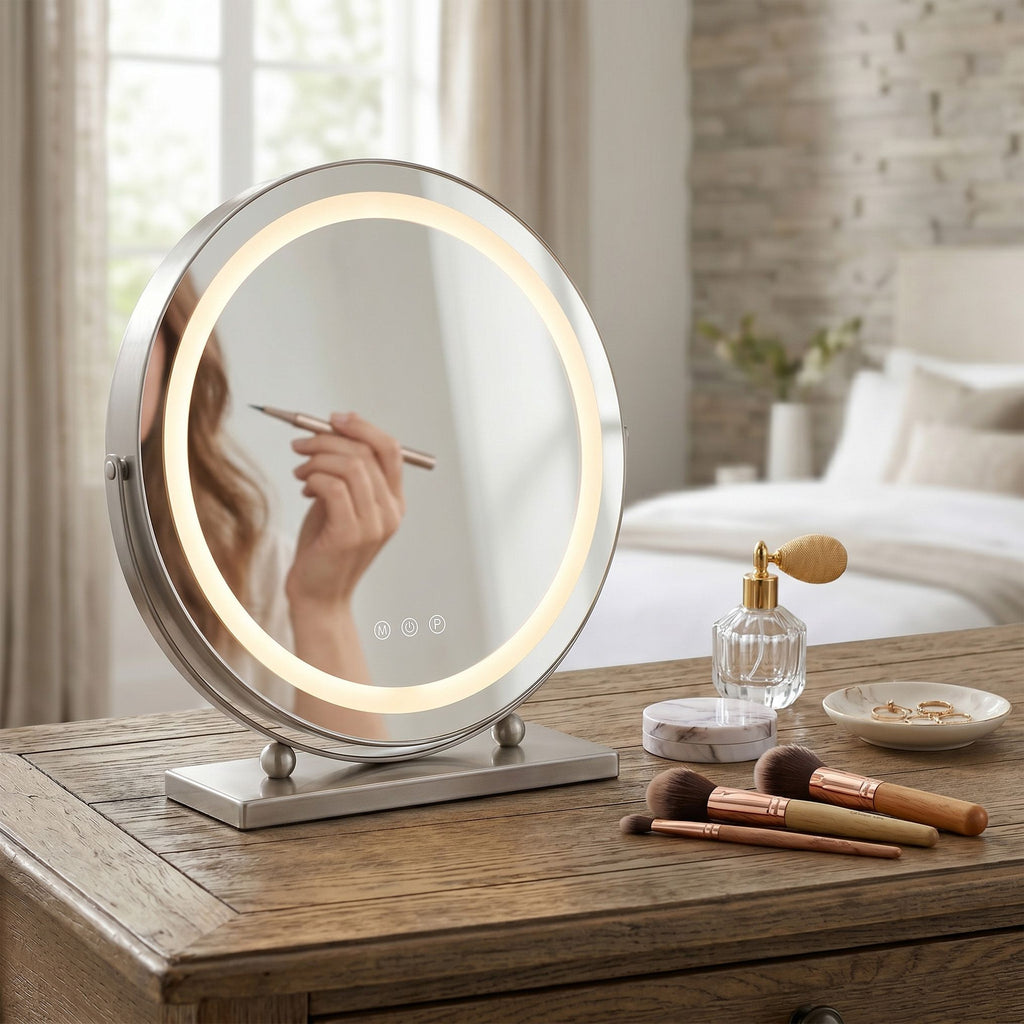 Zrkadlo LED MAKE-UP Chrome 40 cm  4