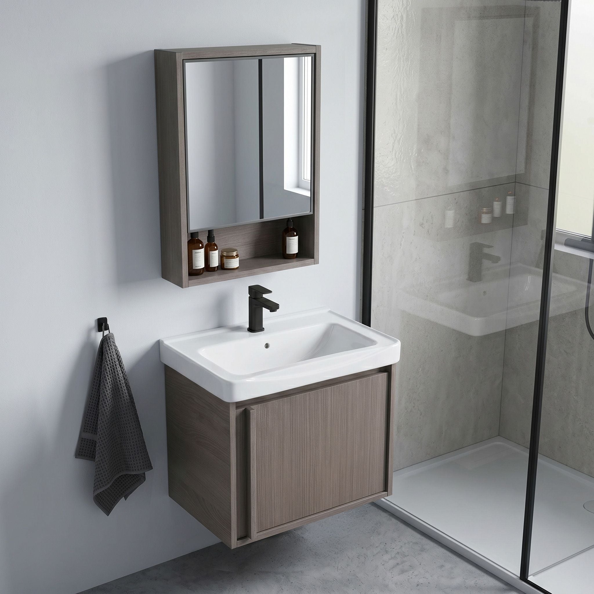 Súprava kúpeľňového nábytku s umývadlom Gama T25023 KJM 50CM  3