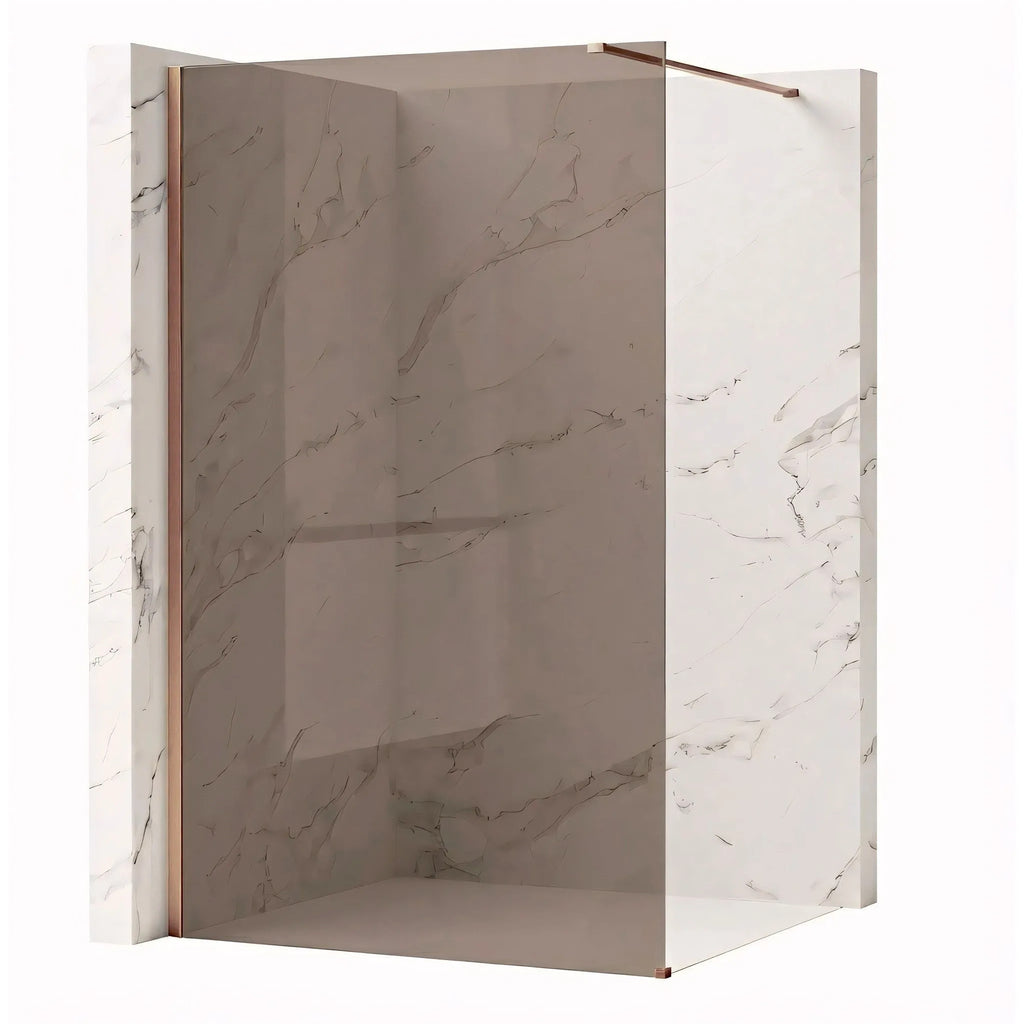 Sprchová zástena Rea Flexi Brown/ Brush Copper 90  2