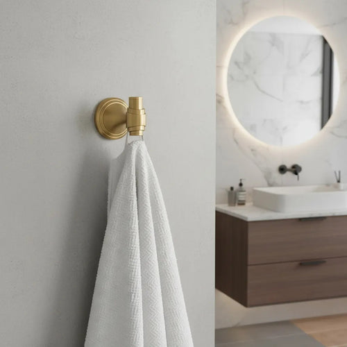 Kúpeľňový vešiak 16101 Aristo Brushed Gold  2