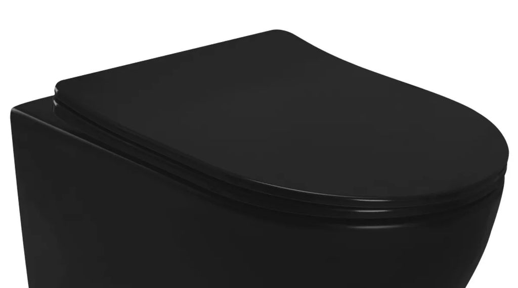 Sedadlo WC CARLO FLAT UF BLACK MATT  2