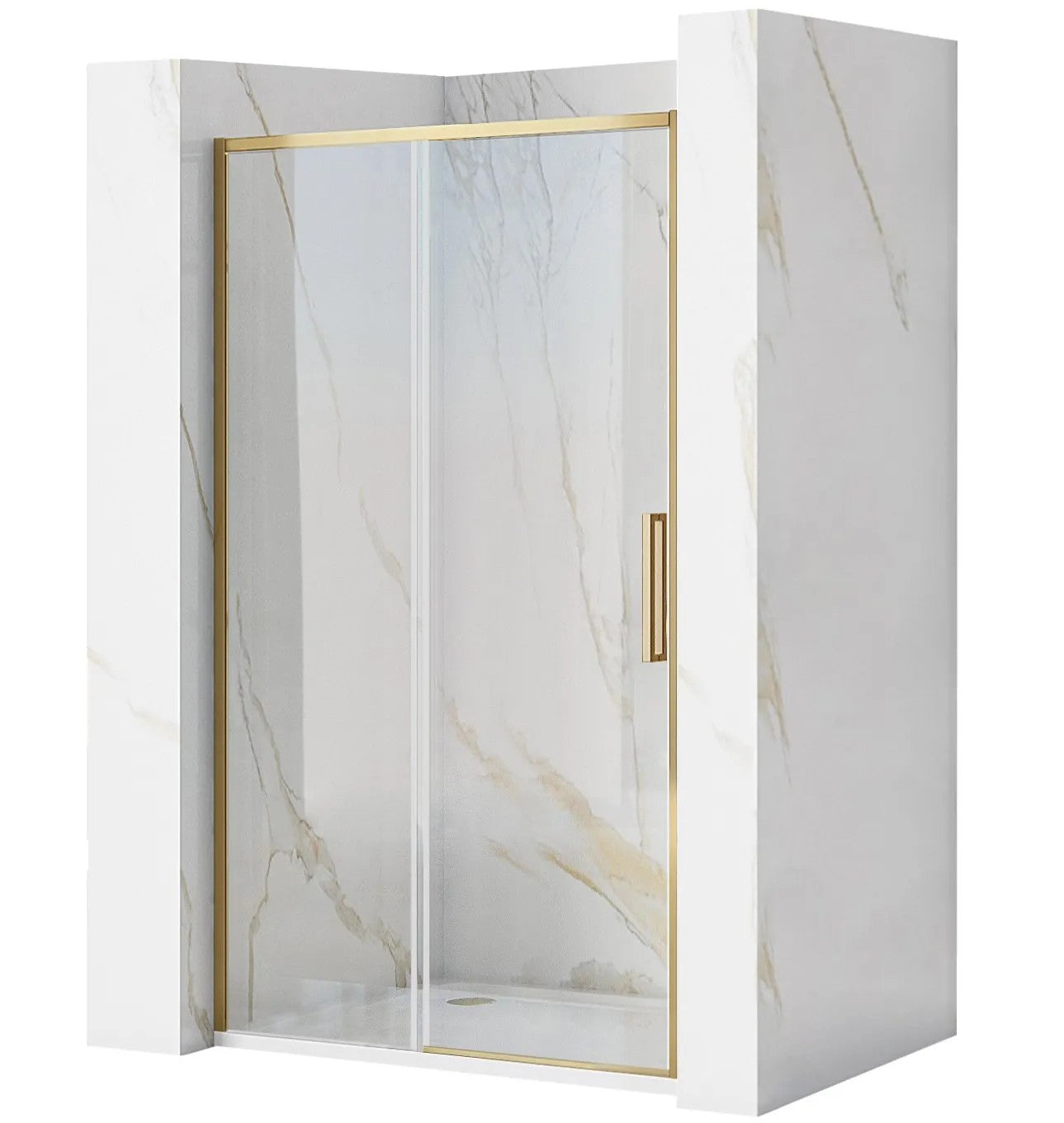 Sprchové dvere REA Rapid Slide 120 Gold Brush  2
