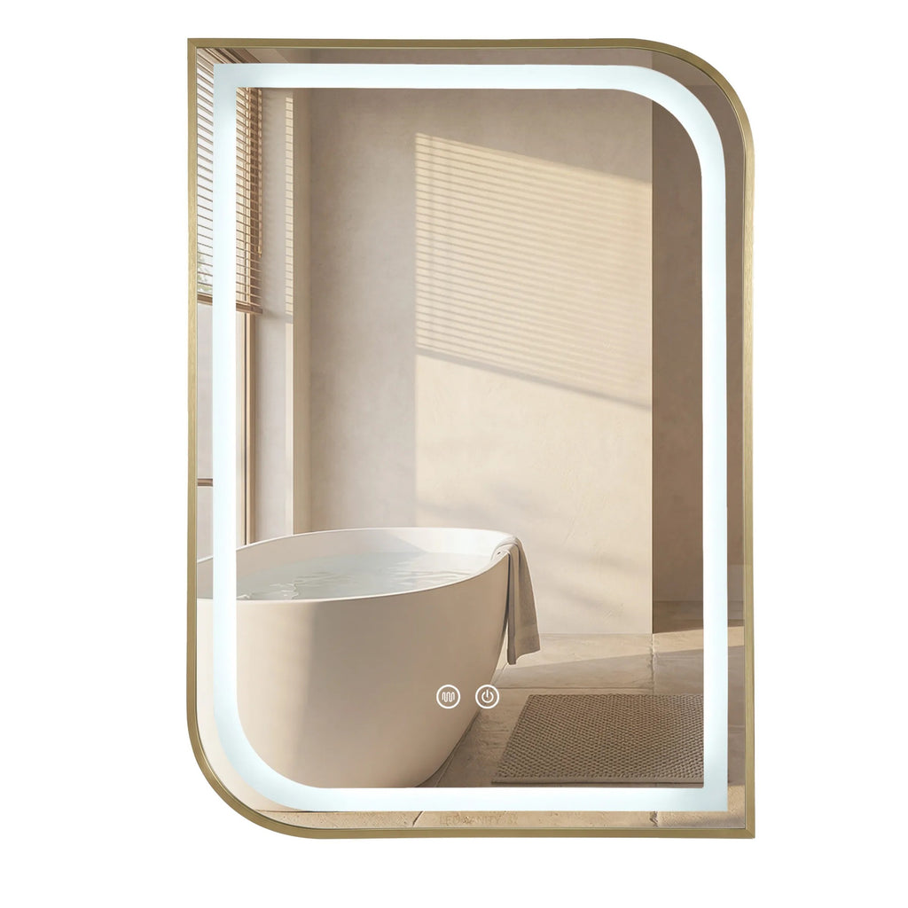 Zrkadlo LED ZONE 80X60  GOLD BRUSH  2