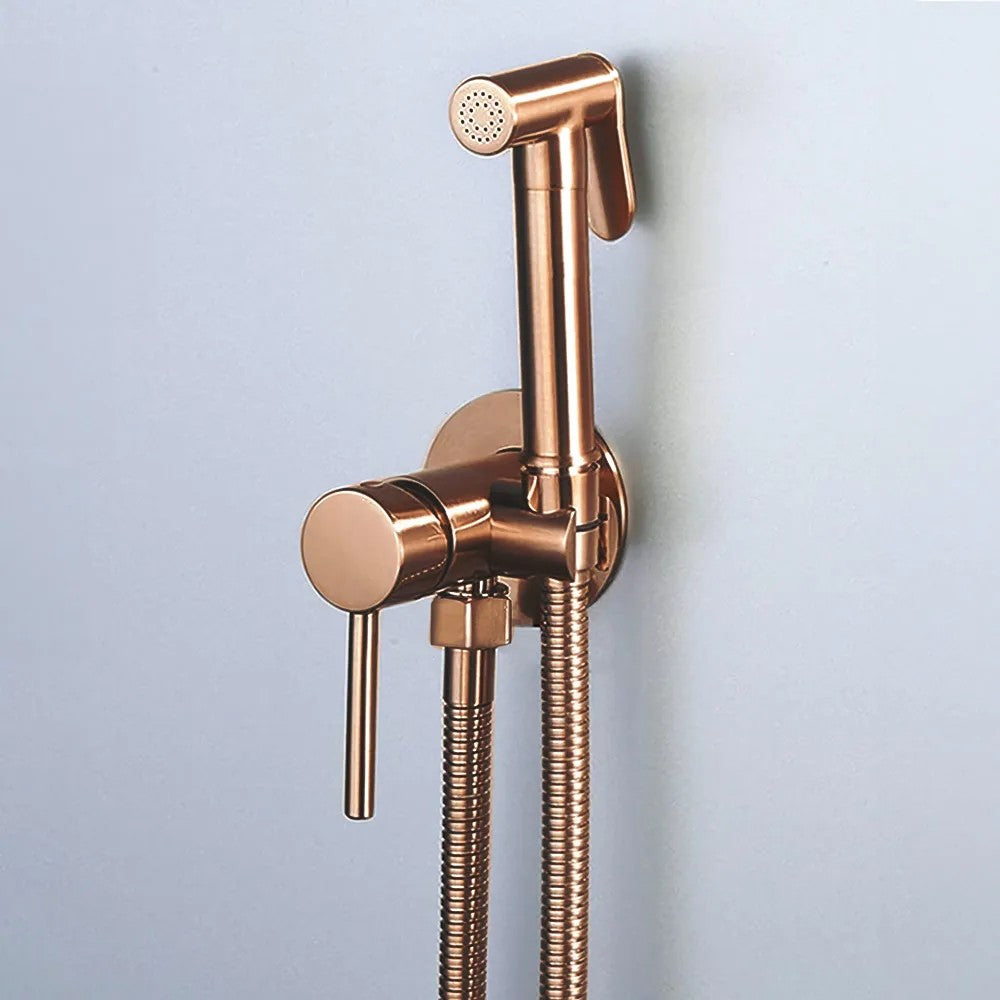 Podomietková bidetová batéria LUNGO LOOP Copper Brush  2