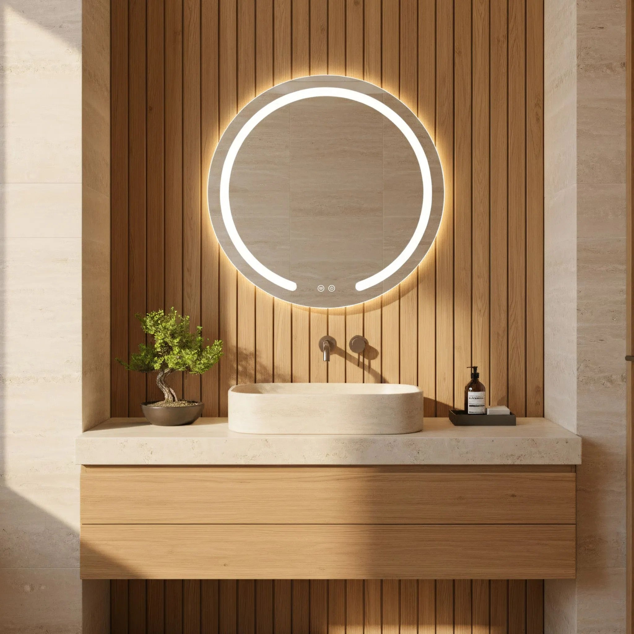 Zrkadlo LED 50cm Modern  2