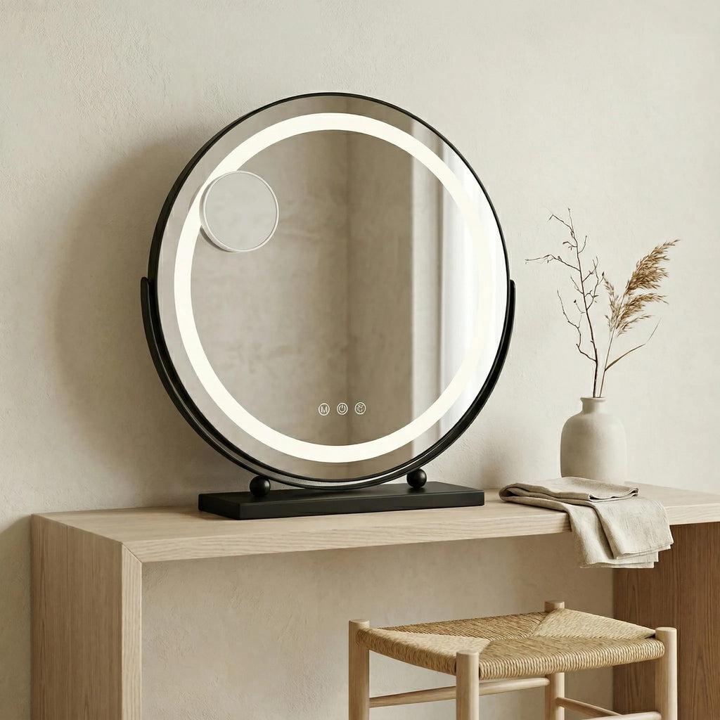 Zrkadlo LED MAKE-UP Black 50 cm  2