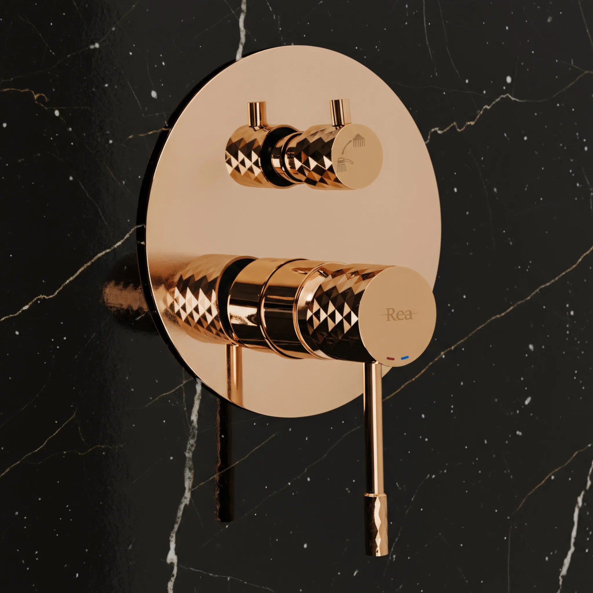 Podomietková sprchová súprava Rea Lungo Diamond Copper + BOX  2