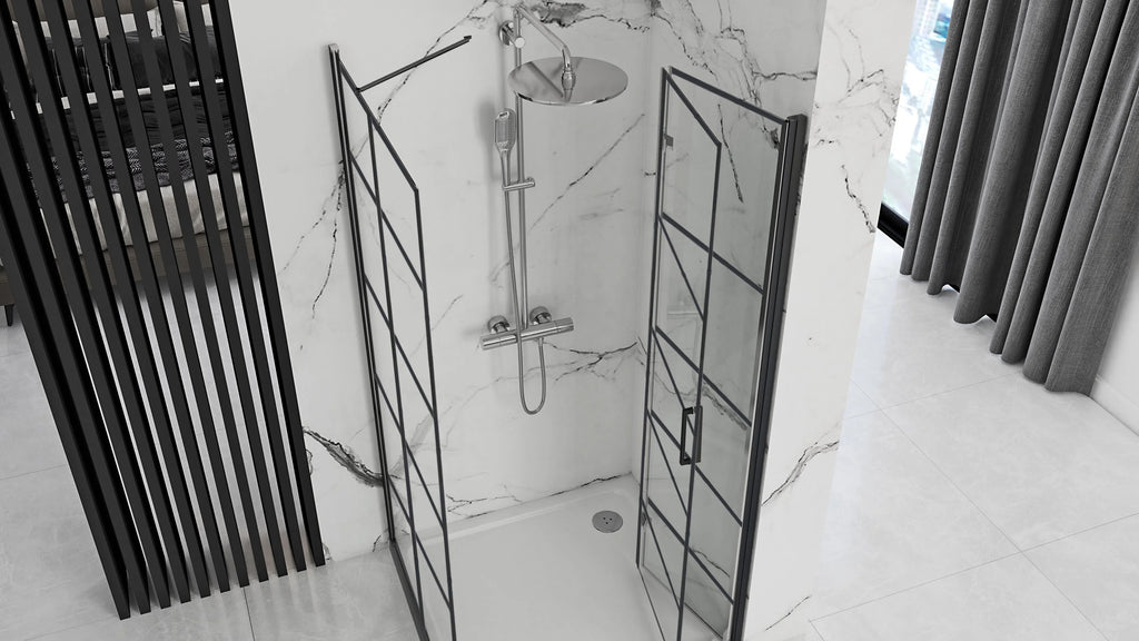 Sprchovací kút REA MOLIER 100x80 - čierny  2
