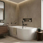 Akrylová rohová vaňa SYDNEY BELLANTO LEFT 170cm Biela krytka zátky 2