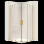 Sprchová kabína REA Montana Double Gold Brush 90x90  2