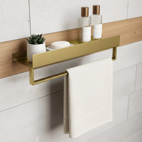 Kúpeľňová polica SF01 45cm gold brush  2