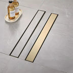 Odtokový žľab Rea Neox brush gold 50  2