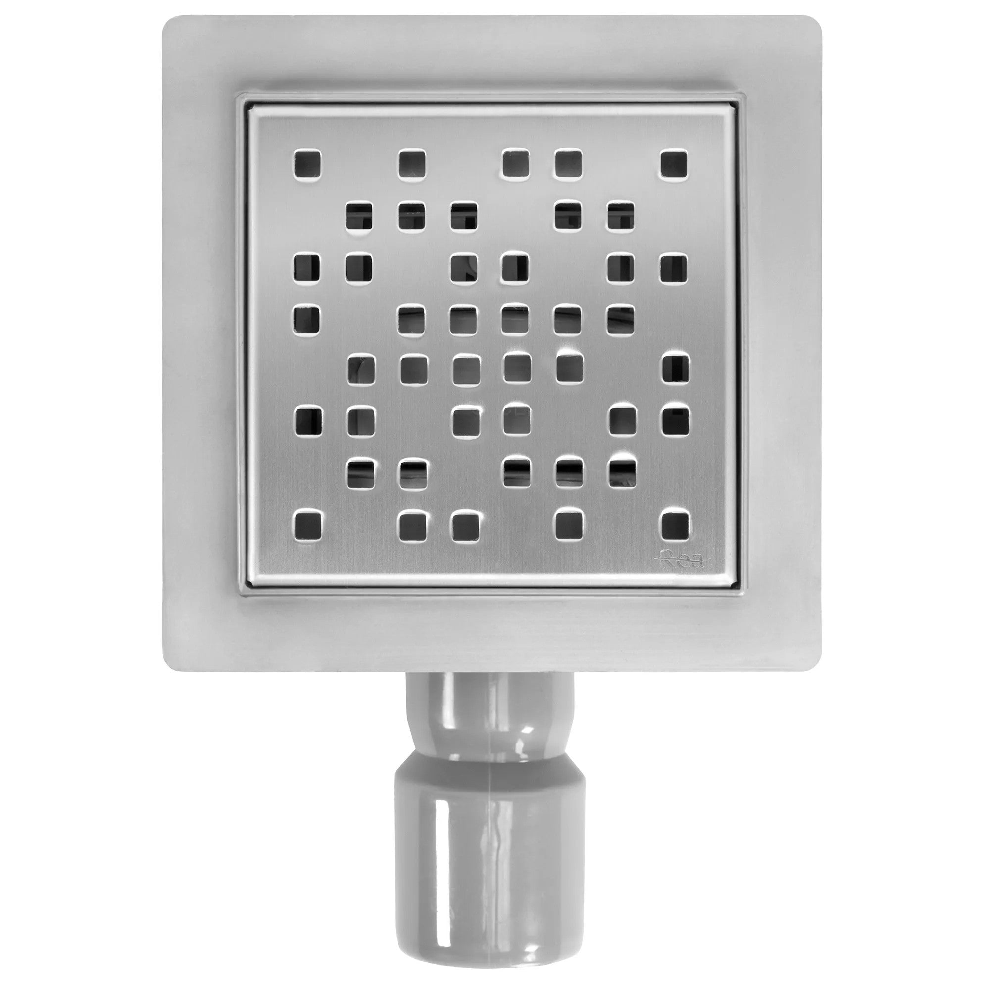 Odtokový žľab REA DOTS Nickel Brush 12x12  2