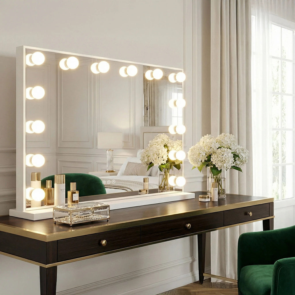 Zrkadlo LED HOLLYWOOD White 80x60  2