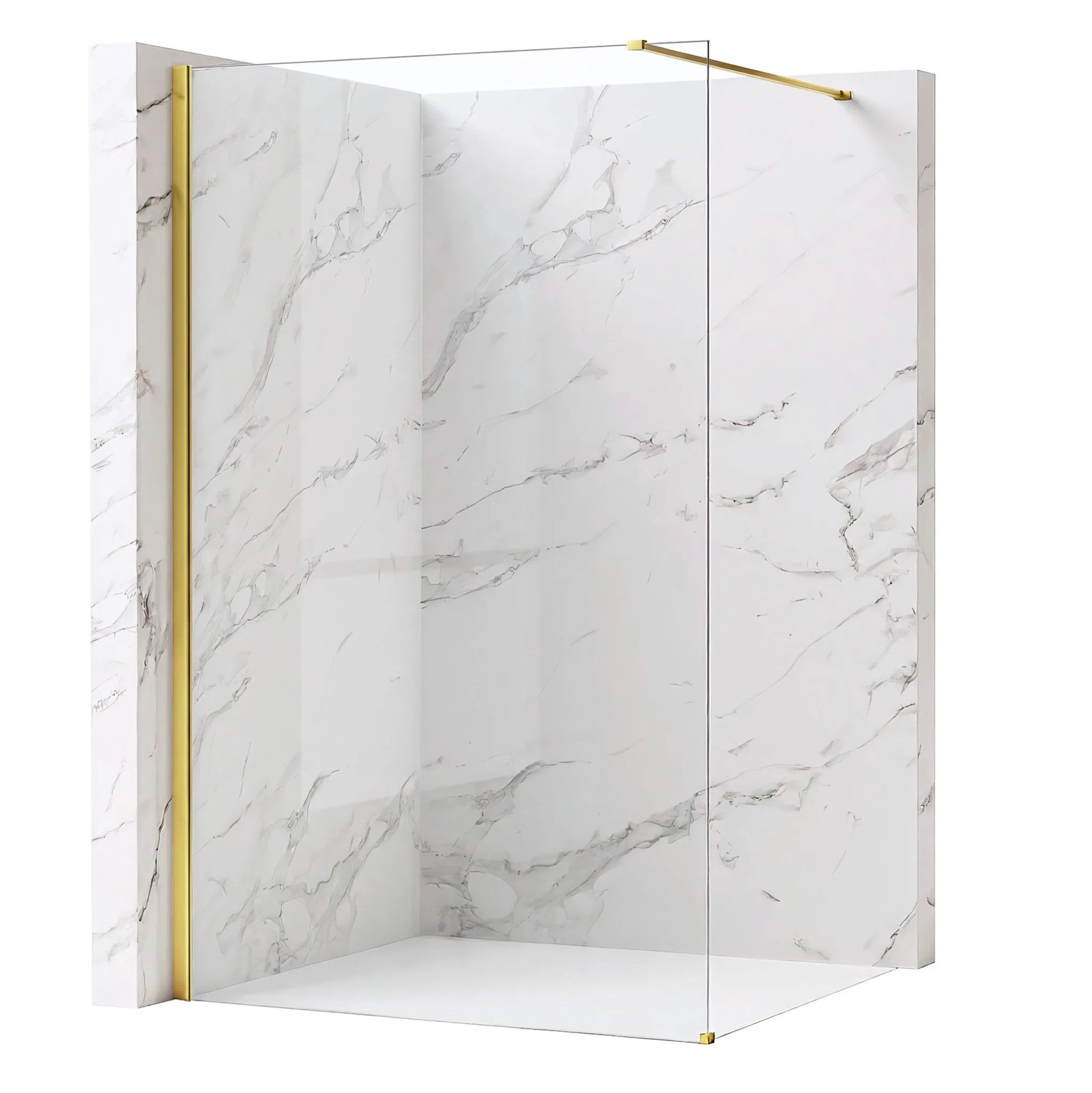 Sprchová zástena Rea Flexi Transparent / Gold 80  2