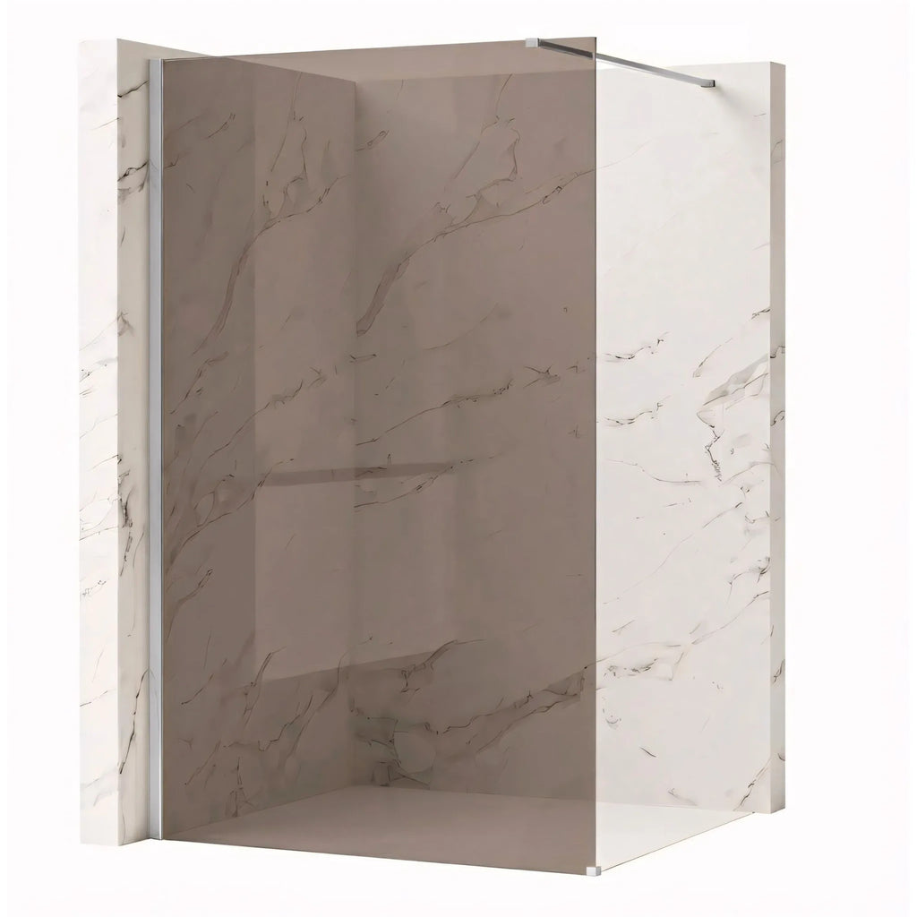 Sprchová zástena Rea Flexi Brown/ Chrome 120  2
