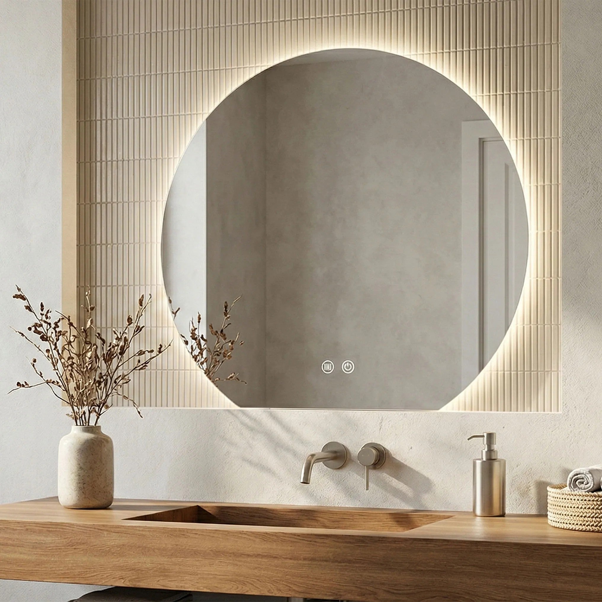 Zrkadlo LED 90cm Fabio  2