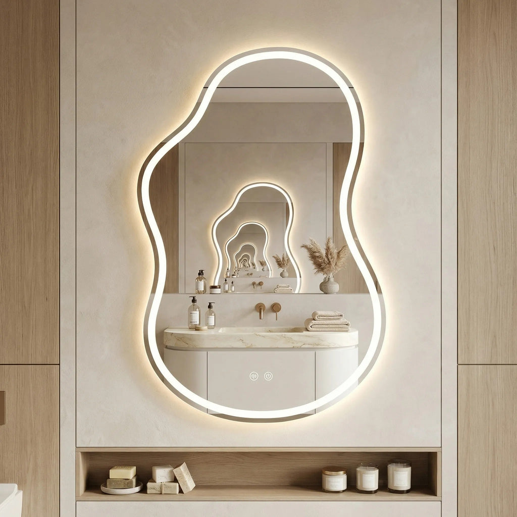 Zrkadlo LED UNO DOUBLE 80x55 cm  2