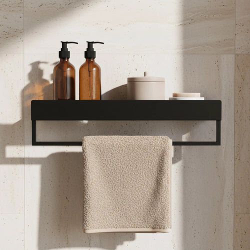 Kúpeľňová polica SF01 60cm black matt  2