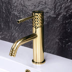 Rea Lungo Diamond umývadlová batéria Gold Low  2