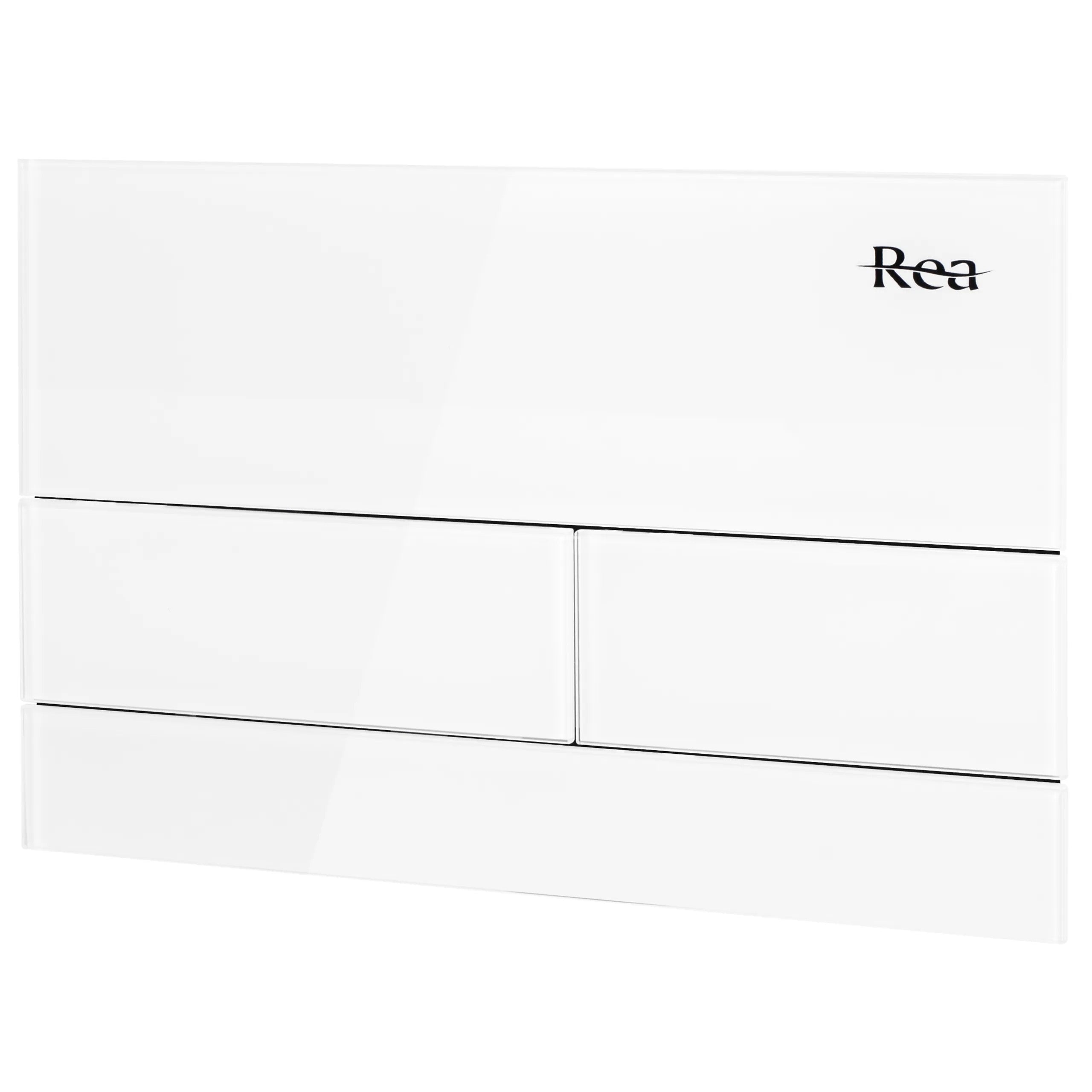Ovládacie tlačidlo k podomietkovým systémom WC K011A-Q Rea T White Glass  2