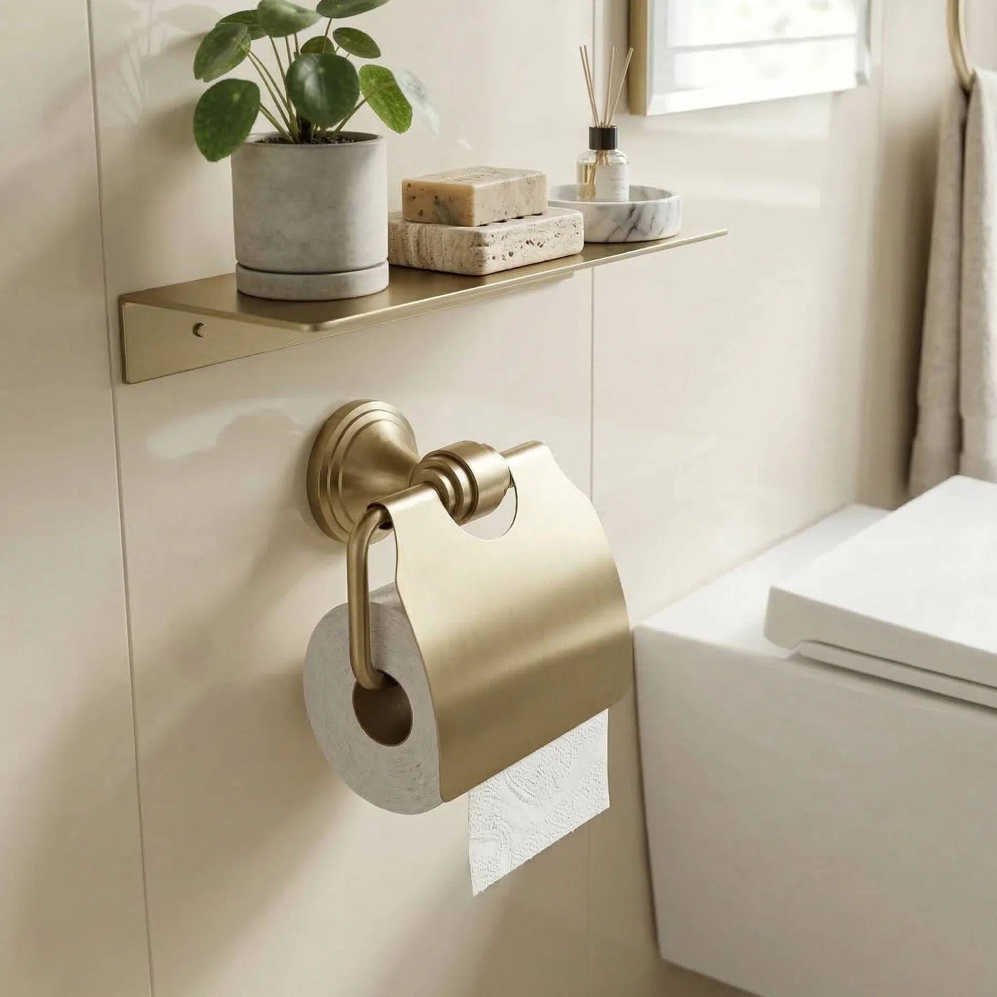 Držač toalet papira 16101 Aristo Brushed Gold  2