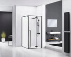 Sprchový kút Fargo 100x80 Black Mat Bez sprchovej vaničky 2