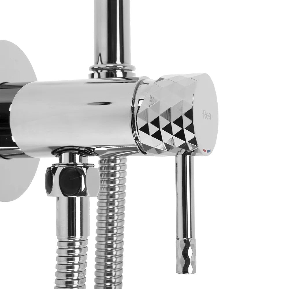 Podomietková bidetová batéria LUNGO LOOP Diamond Chrome  2